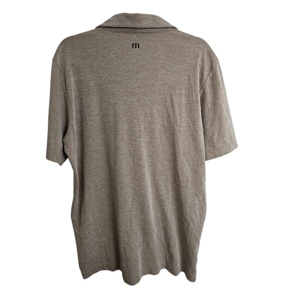 Travis Mathew Polo Short Sleeve Polo Shirt Pima Cotton Polo Shirt Men XL Brown - Picture 7 of 8